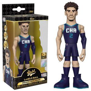 LaMelo Ball (Charlotte Hornets) (City Edition Uniform) Funko Gold 5" NBA CHASE